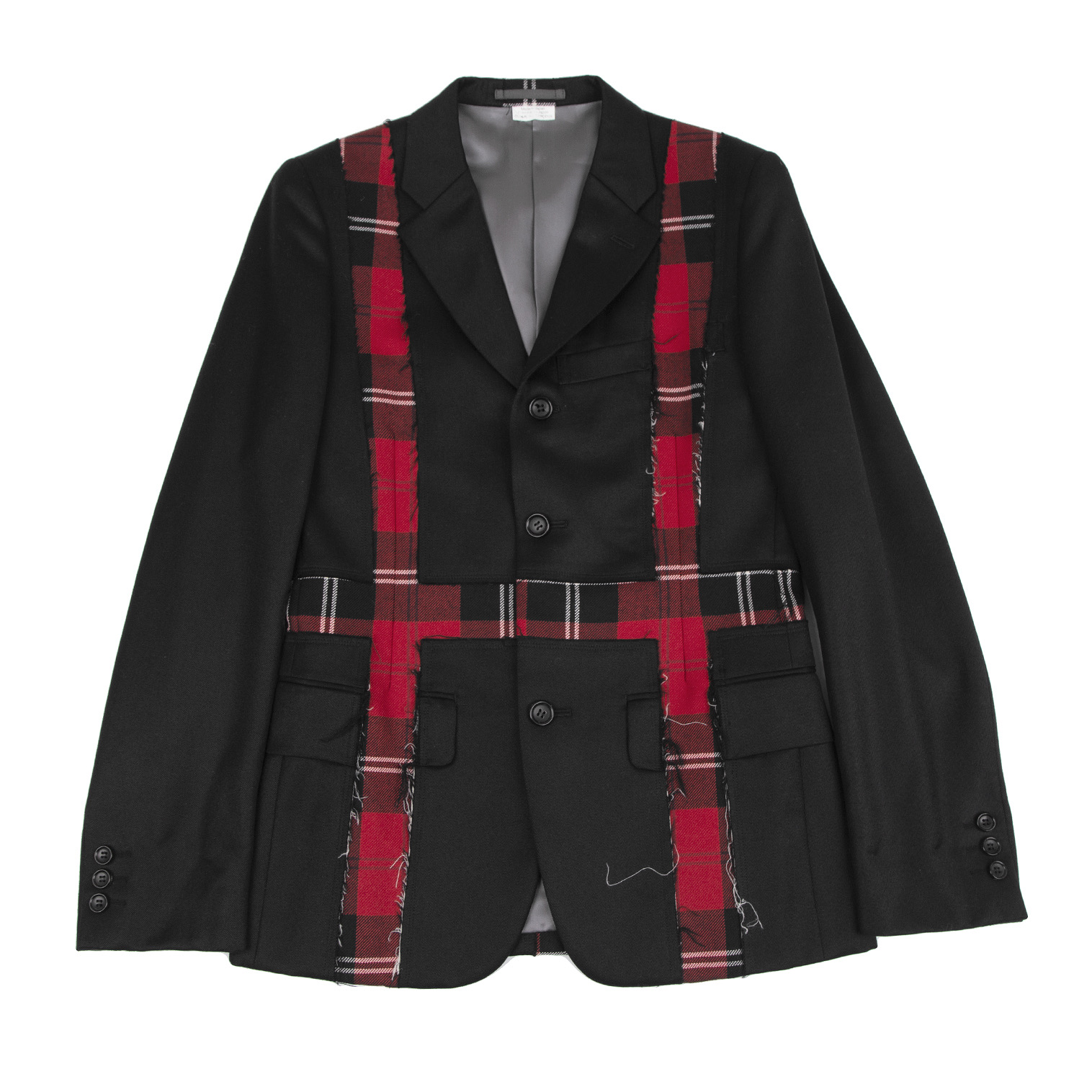 袖丈60極美品✨ 90s コムデギャルソン オムプリュス  タータンチェック　ジャケット