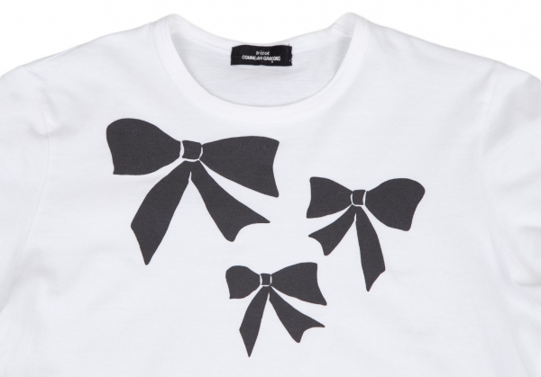 tricot COMME des GARCONS Ribbon Printed T-shirt White S-M | PLAYFUL