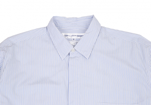 COMME des GARCONS SHIRT Hem Blouson Switching Stripe Shirt