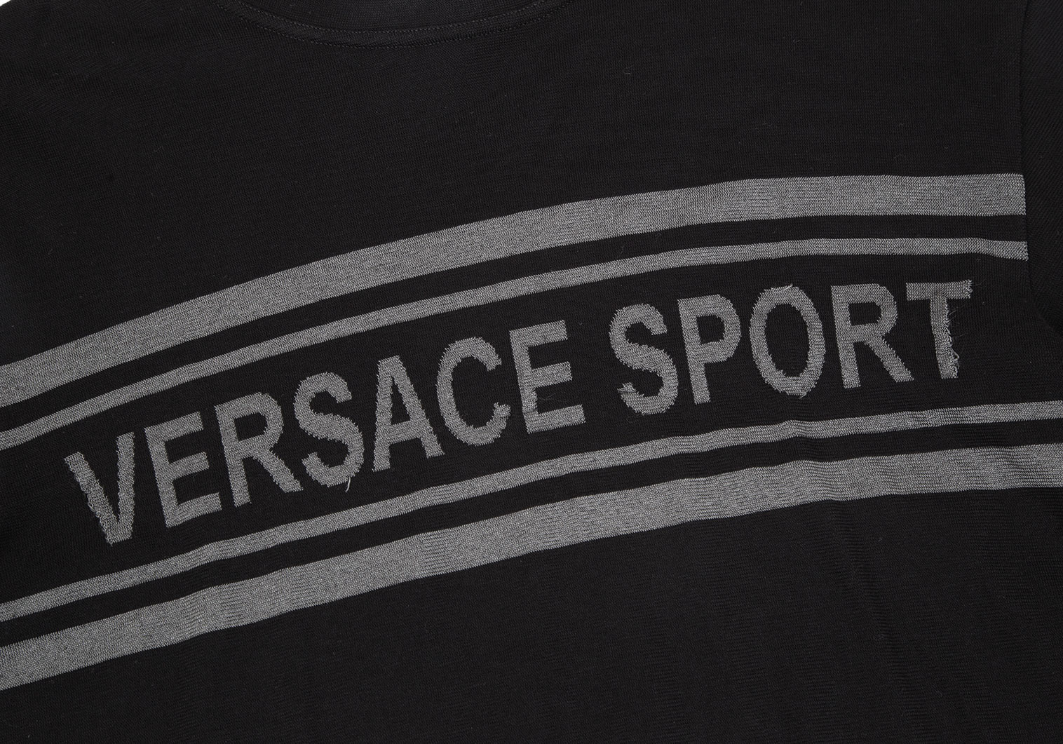 ヴェルサーチスポーツVERSACE SPORT ジャガードラインTシャツ