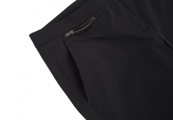 Jade Black Plain-Solid Regular Fit Wool-Blend Pants For Men