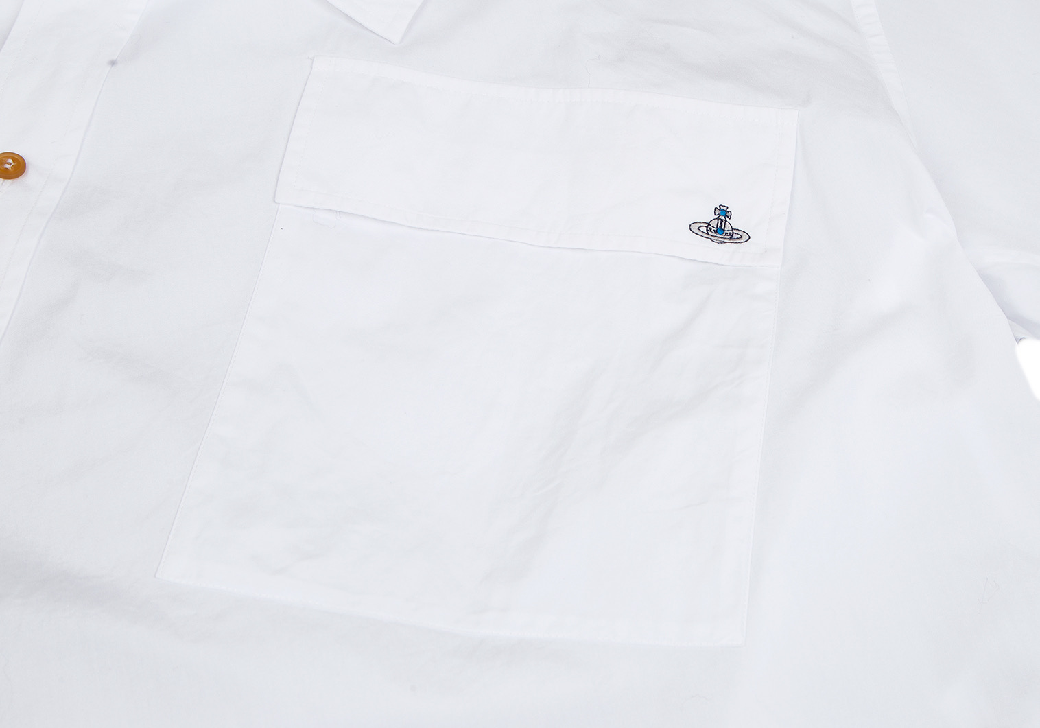Vivienne Westwood オーブ刺繍 パッチワーク 変形 シャツ
