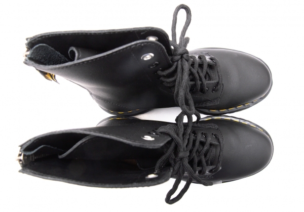 Y's × Dr Martens 10 EYE Quad Back Zip Boots Black US 8 | PLAYFUL