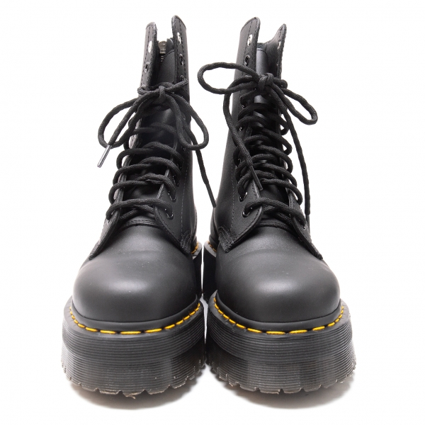 Y's × Dr Martens 10 EYE Quad Back Zip Boots Black US 8 | PLAYFUL