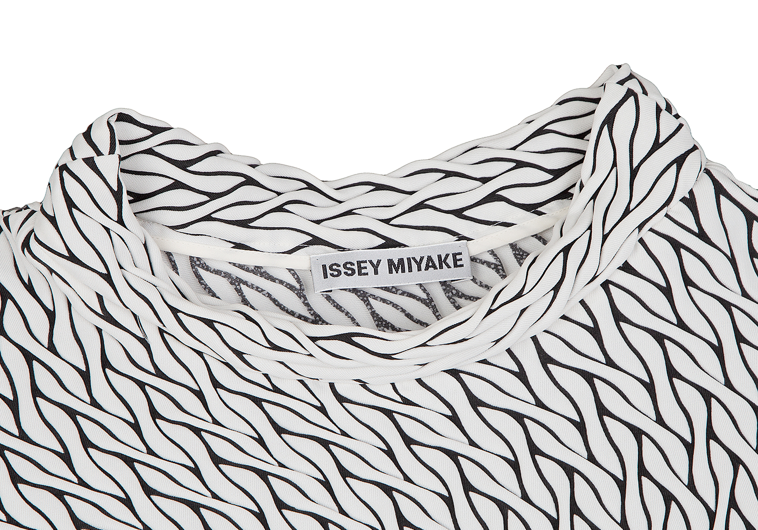 イッセイミヤケISSEY MIYAKE Billow Stretch立体柄ストレッチトップス