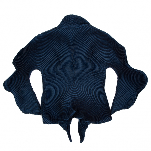 ISSEY MIYAKE 3D Steam Stretch Pleats Jacket & Skirt Blue 2 | PLAYFUL