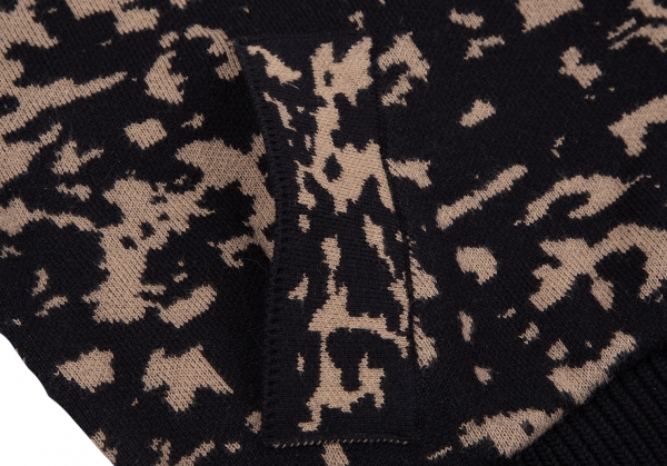 Vivienne Westwood ANGLOMANIA Pattern Knit Blouson Black,Beige 36 