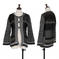  ISSEY MIYAKE HaaT Pattern Knit Cardigan Grey 2