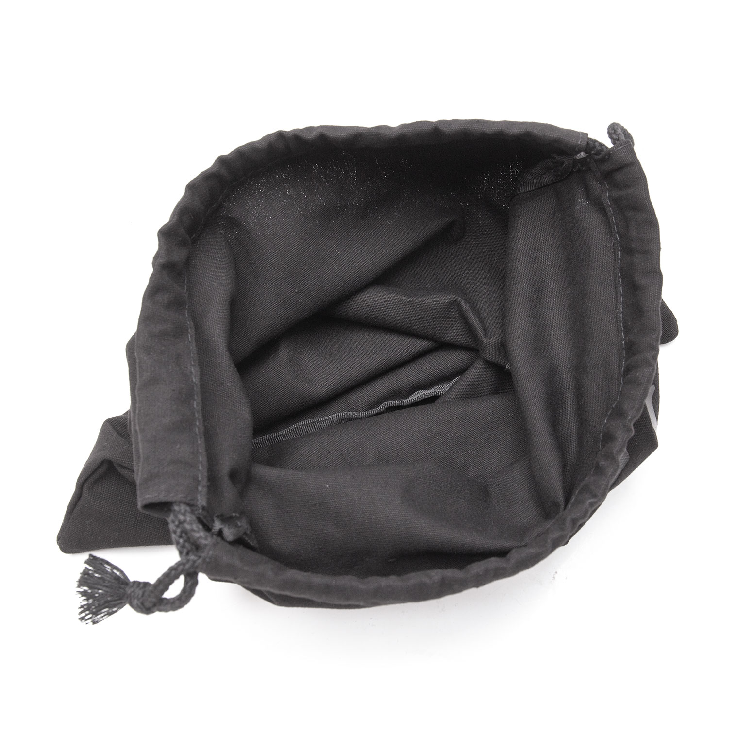 ワイズY's ロゴプリント巾着ネットバッグ 黒