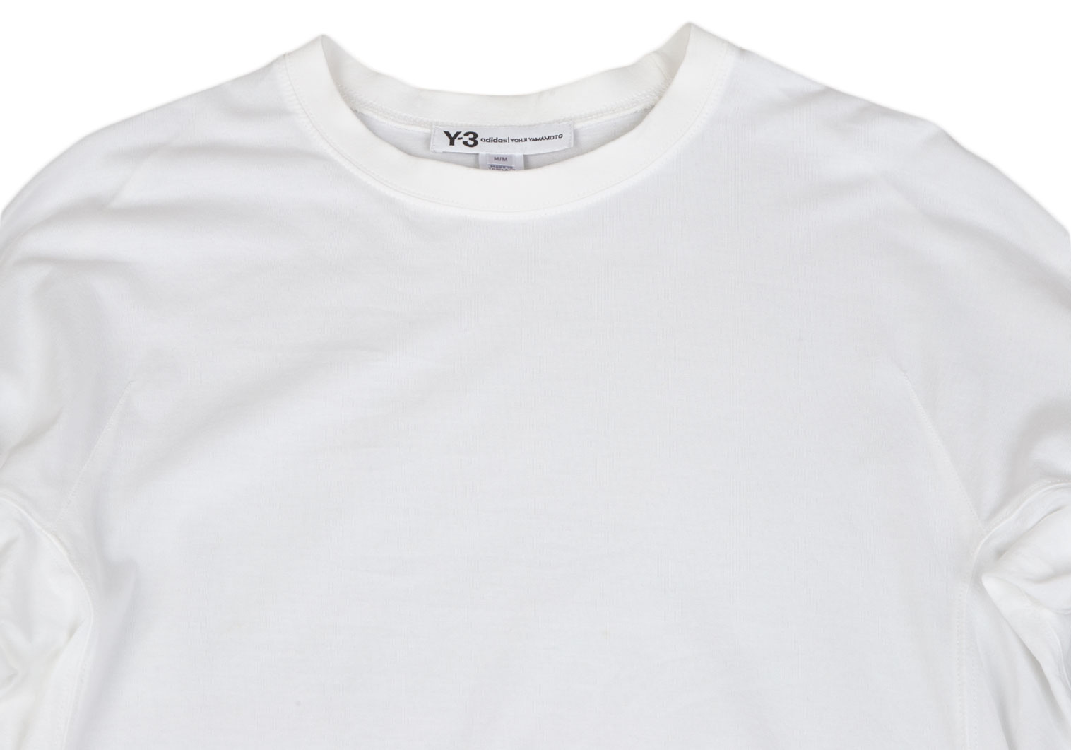 Y-3 トップス Tシャツ ホワイト 白 プリント ロゴ 半袖 ブランド ...