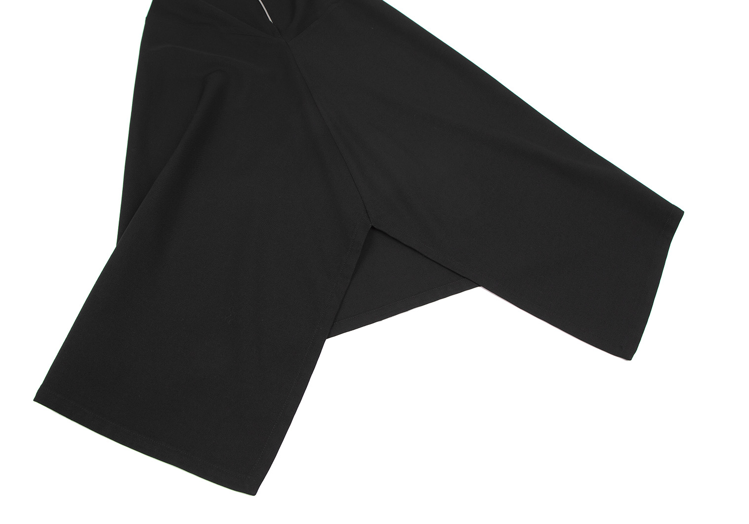 ワイズY's ウールフィッシュテールスカート 黒2