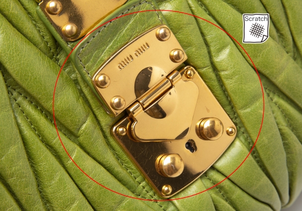 Miu Miu Authenticated Matelassé Leather Handbag