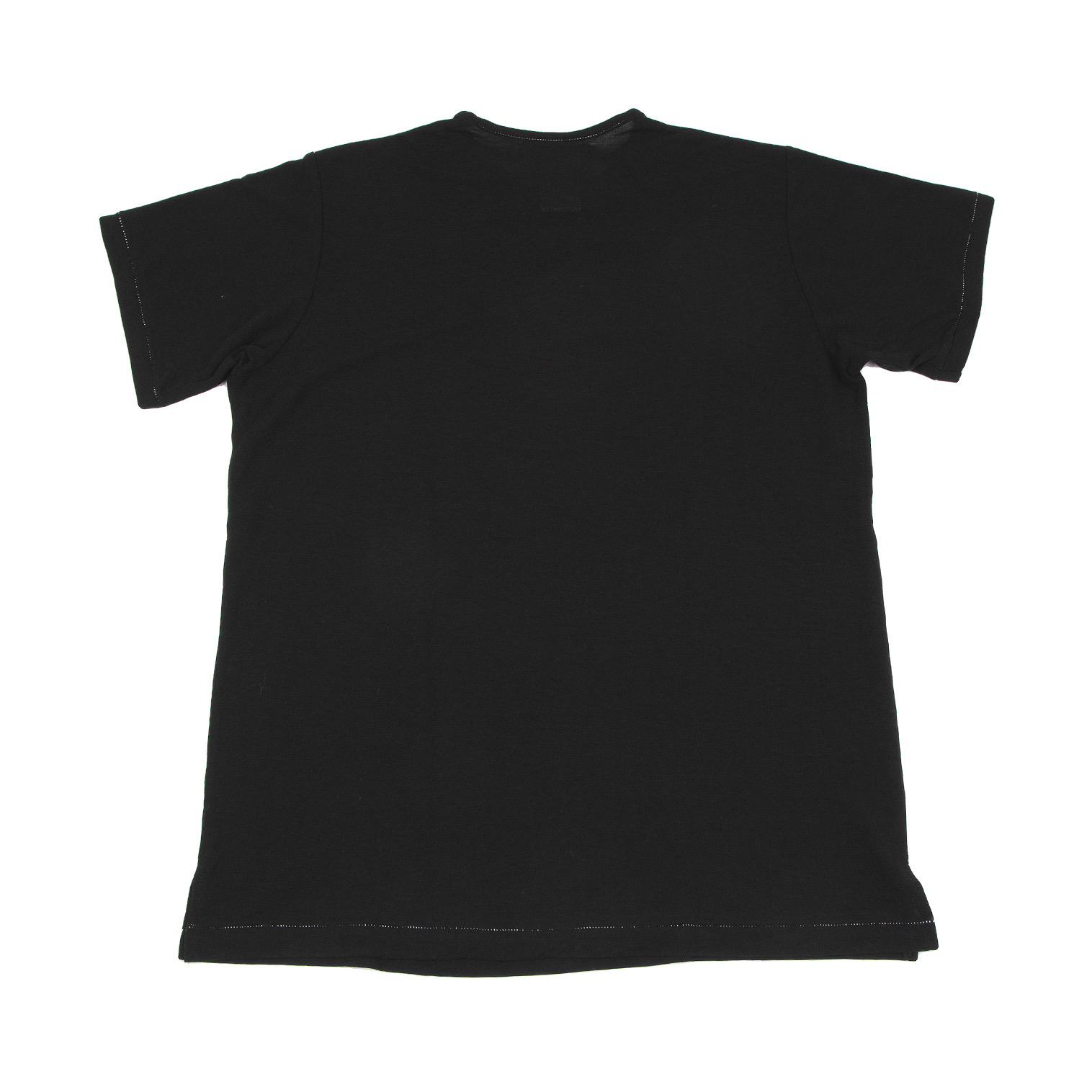 ワイズY's コットンストレッチヘンリーネックTシャツ 黒3