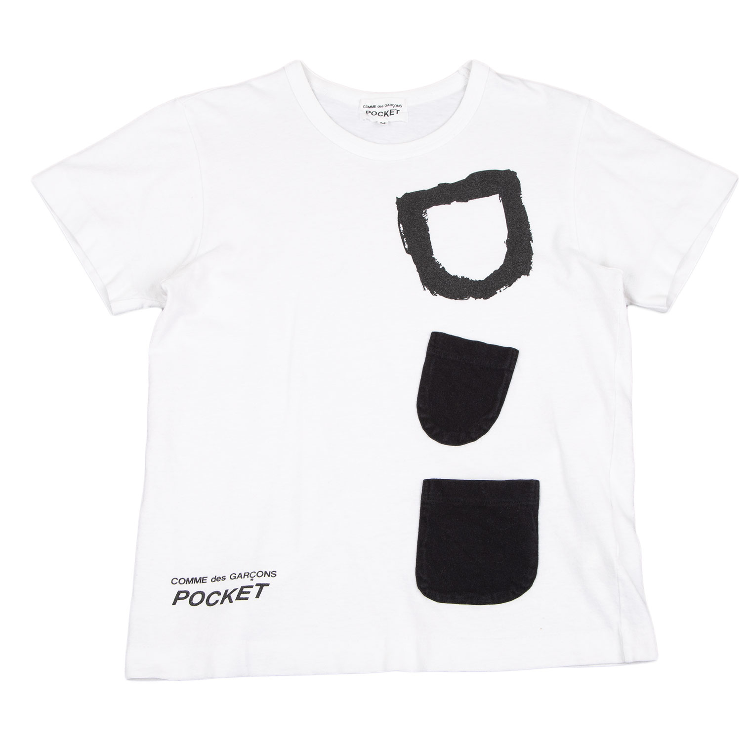 【新品未使用】コムデギャルソンシャツ オーバーサイズ バックロゴTシャツ 白XS