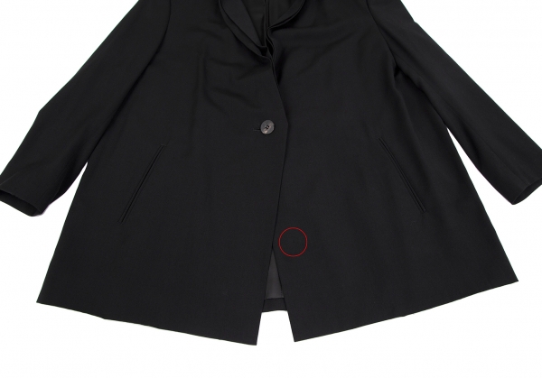 ISSEY MIYAKE Layered Collar Wool Jacket Black M | PLAYFUL