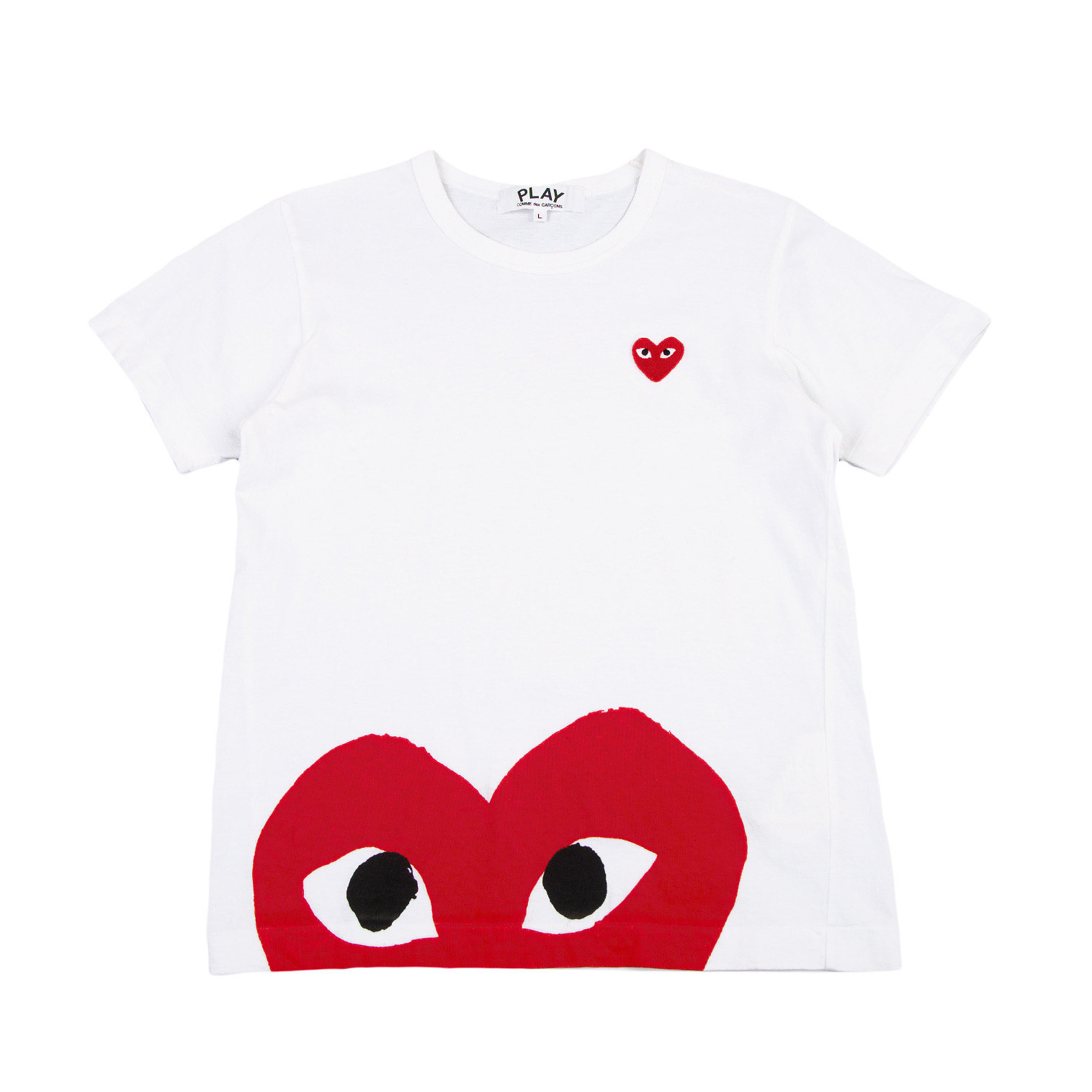 COMME des GARCONS Tシャツ 刺繍ロゴ ワンポイントロゴ - Tシャツ