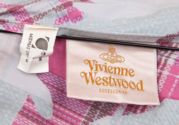 Vivienne Westwood Orb pattern Folding Umbrella Pink,Sky blue | PLAYFUL