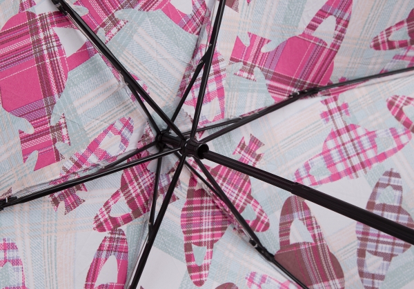 Vivienne Westwood Orb pattern Folding Umbrella Pink,Sky blue | PLAYFUL