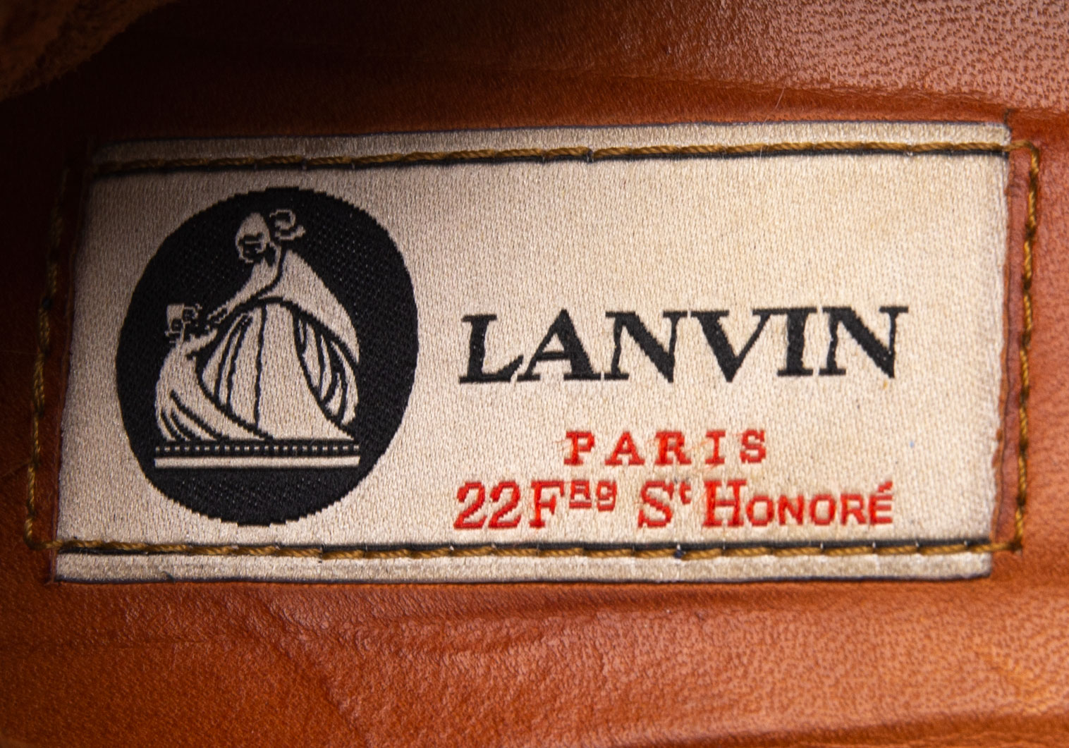 ランバンLANVIN メタリックフラットシューズ ブロンズ38(24cm位)