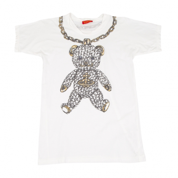 Vivienne Westwood Red Label Metal Bear Print T Shirt White 2