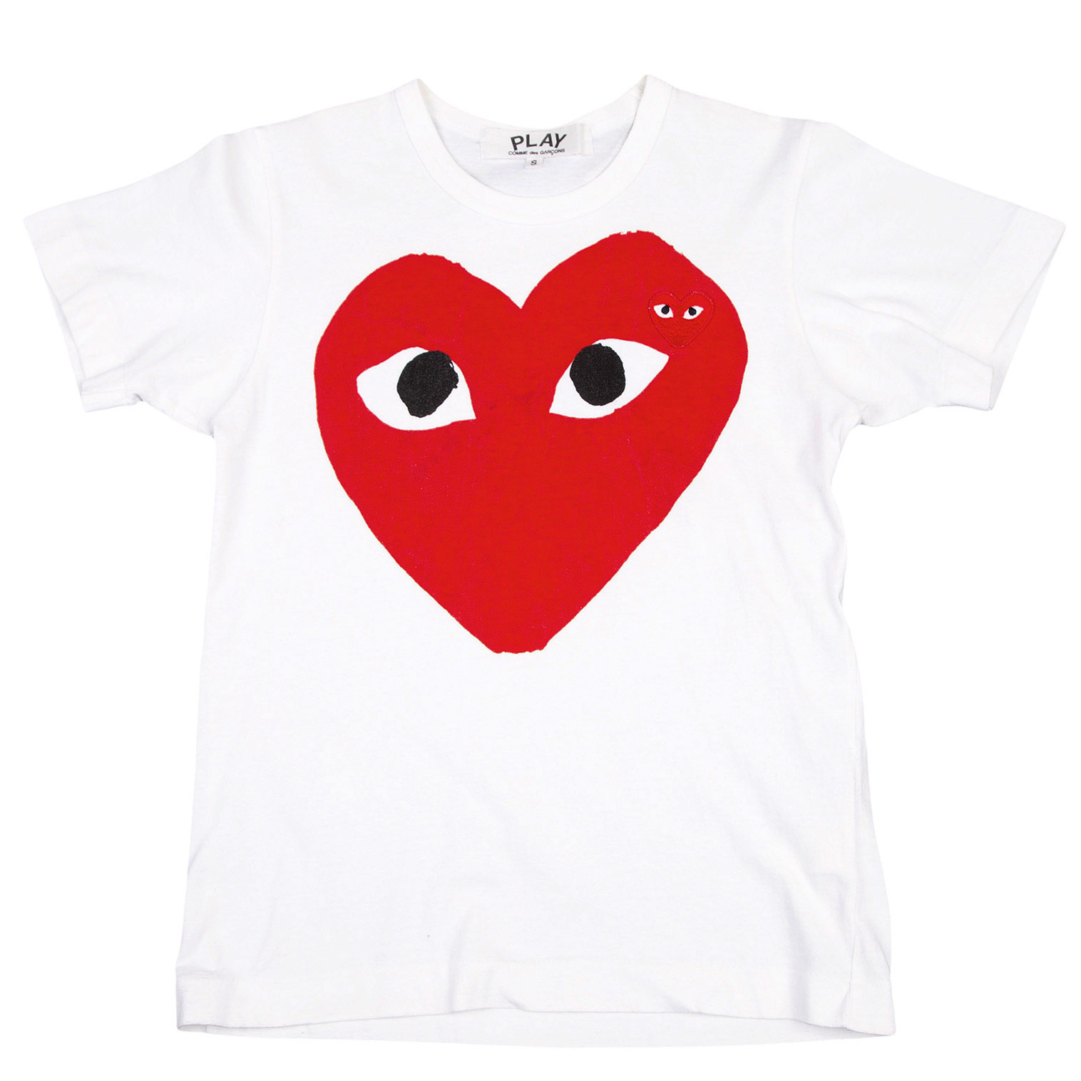 PLAY COMME des GARÇONS フロント ハートプリント Tシャツ