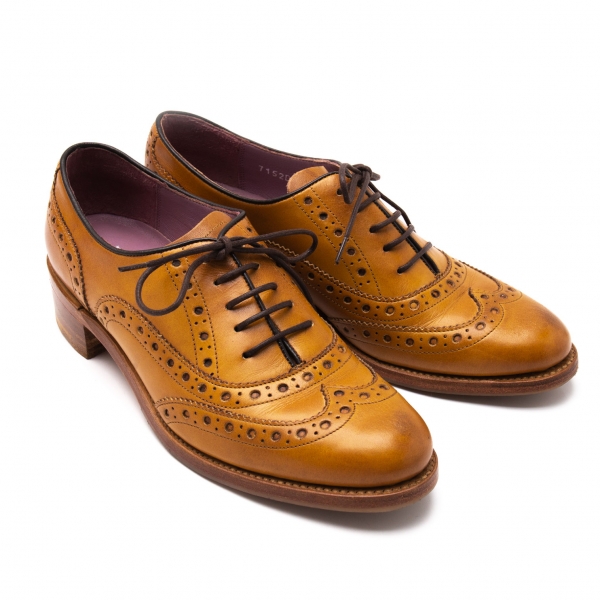 BARKER Wingtip Leather Shoes Beige About US 6