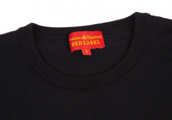 Vivienne Westwood Red Label Orb One Point Embroidery Knit Sweater 