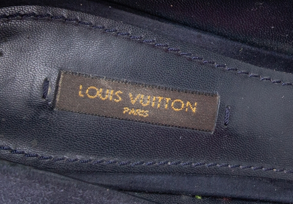 Louis Vuitton Uniformes Mens Silk Ties Monogram Black Navy Blue