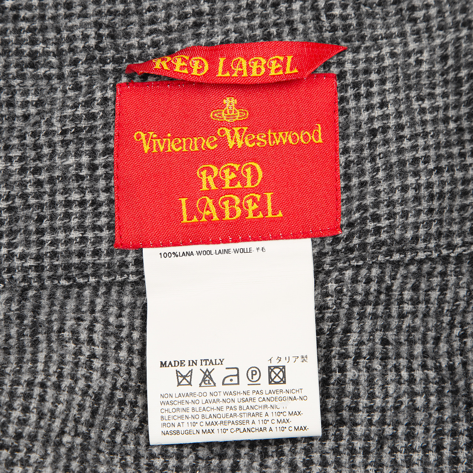 vivian westwood red label ダブルジップコットンニット