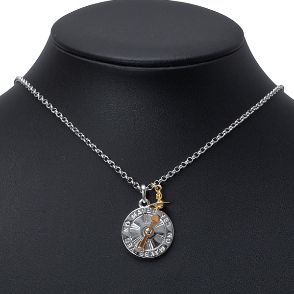 Vivienne pendant, 3 golds & diamonds - Jewelry - Categories