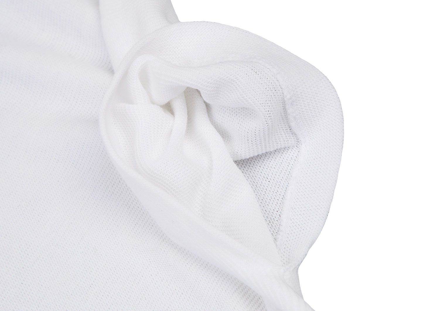 ワイズY's コットン斜行変形ハイネックTシャツ 白3