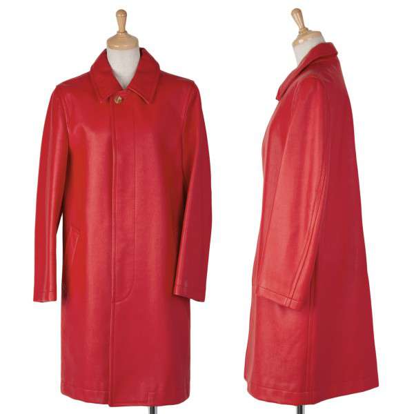 COMME des GARCONS robe トレンチコート赤コムデギャルソンローブ