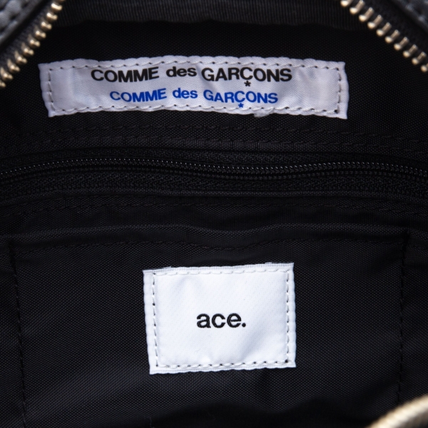 COMME des GARCONS x ace Double Zipper Design Bag Black,Red | PLAYFUL