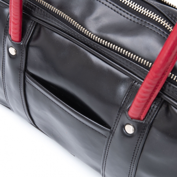 COMME des GARCONS x ace Double Zipper Design Bag Black,Red