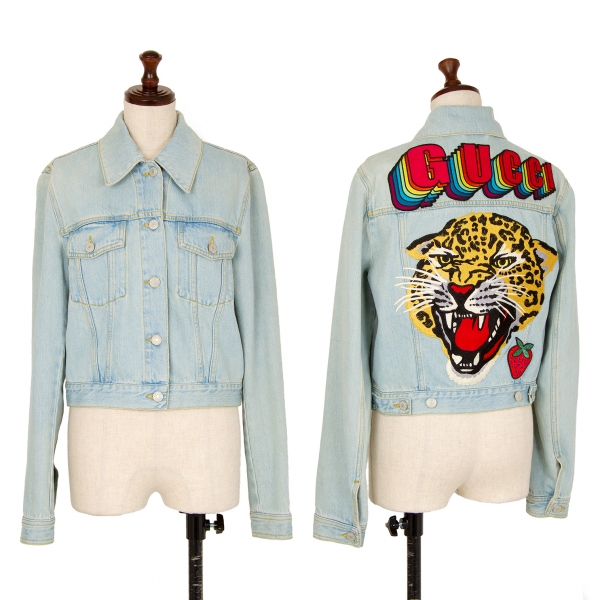 Gucci Gg-jacquard Embroidered Jacket Jacket 8 - Denim