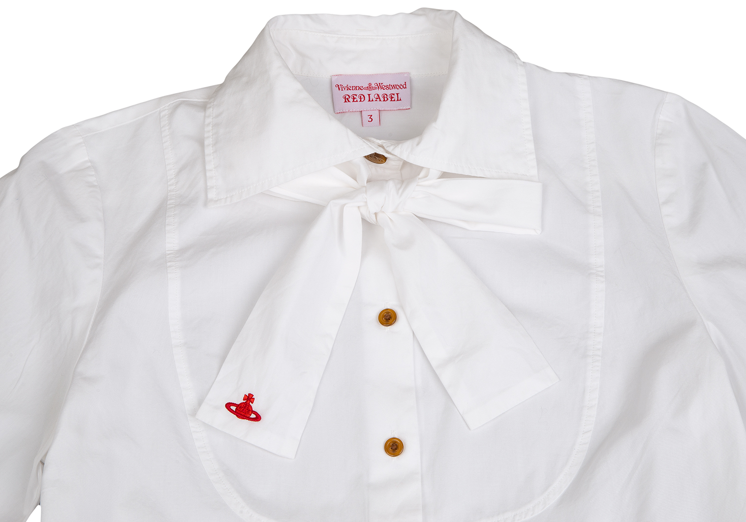 Vivienne Westwood ストライプロゴ　リボンタイシャツ3 【新品】