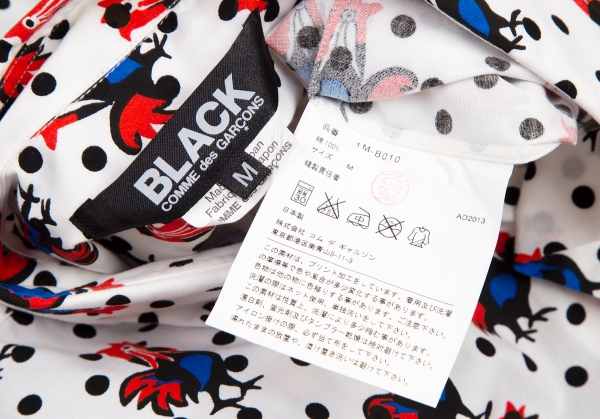 COMME des GARCONS Chicken Printed Dot Shirt White M | PLAYFUL