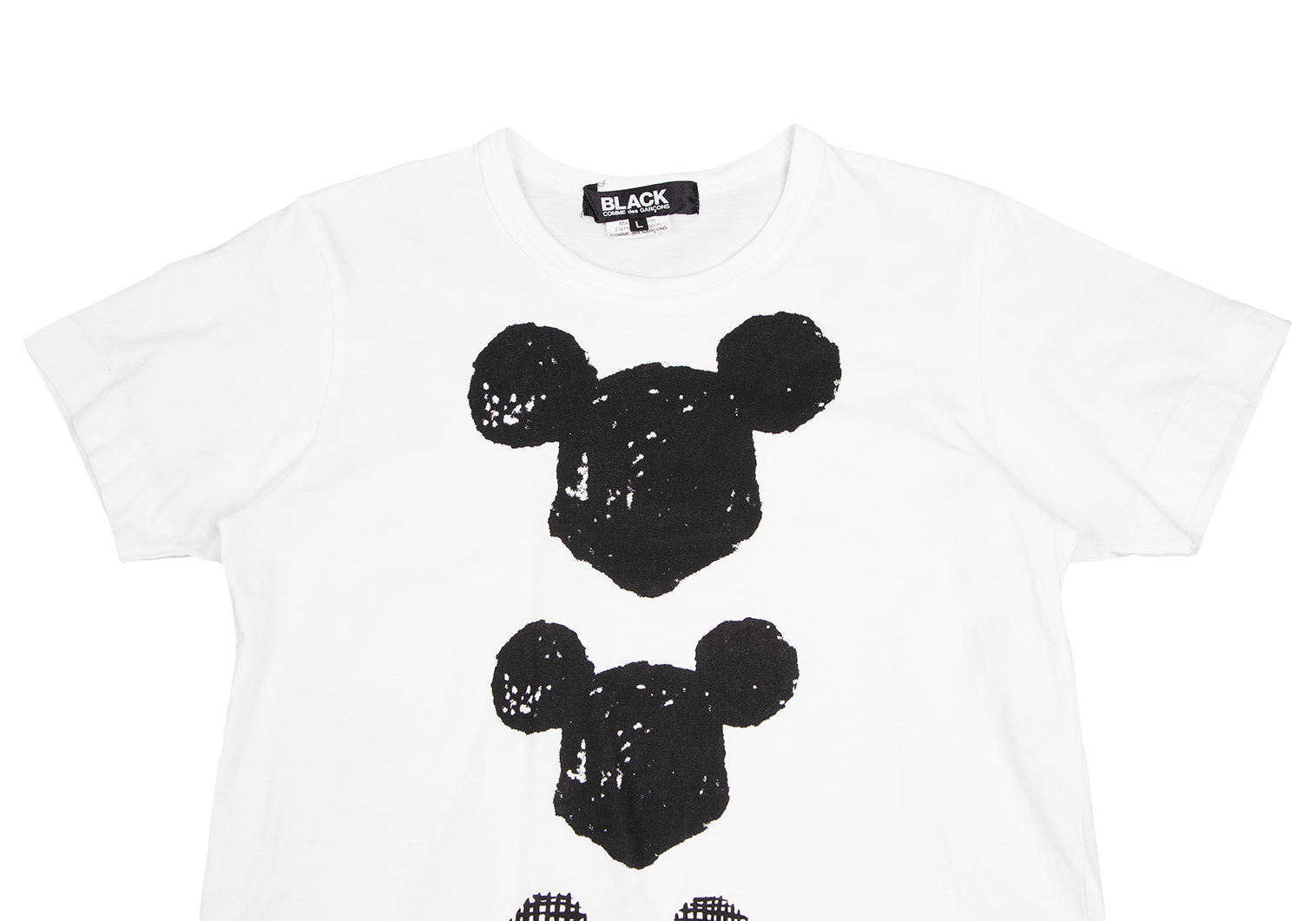 ブラックコムデギャルソン BLACK ディズニー ミッキーマウス 半袖TシャツTシャツ/カットソー(半袖/袖なし)