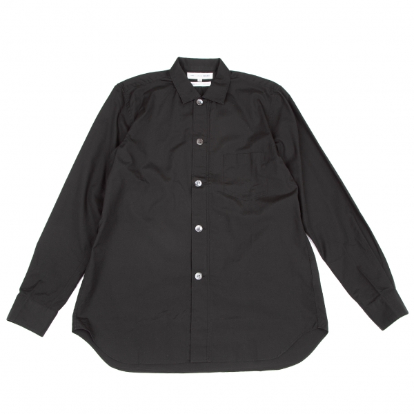 COMME des GARCONS SHIRT Cotton Hidden Zip Shirt Black L | PLAYFUL