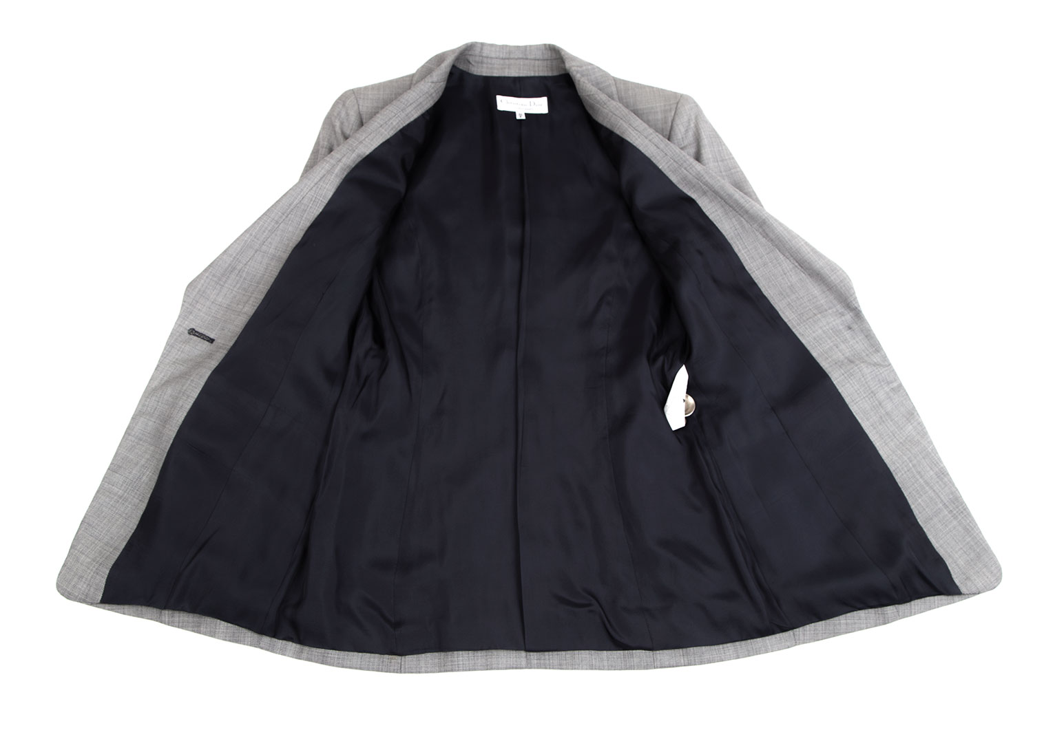 【美品】Christian Dior ドット柄ジャケット ブラック M 襟