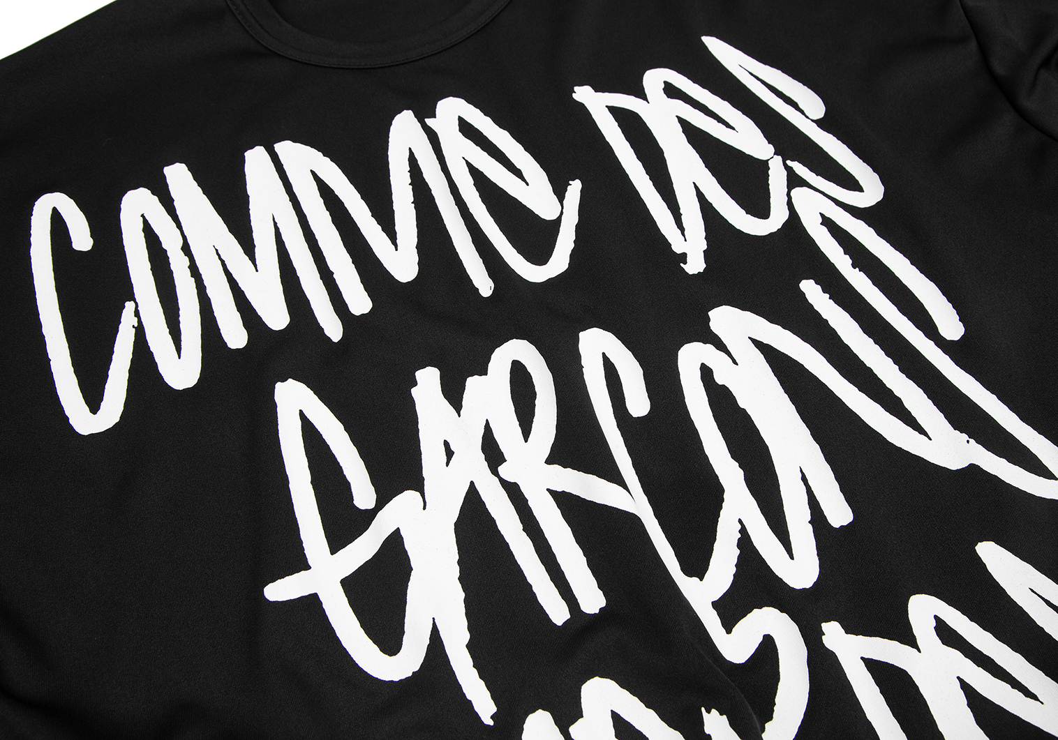7,500円COMME des GARCONS ロゴプリントヘムワイヤーデザインTシャツ
