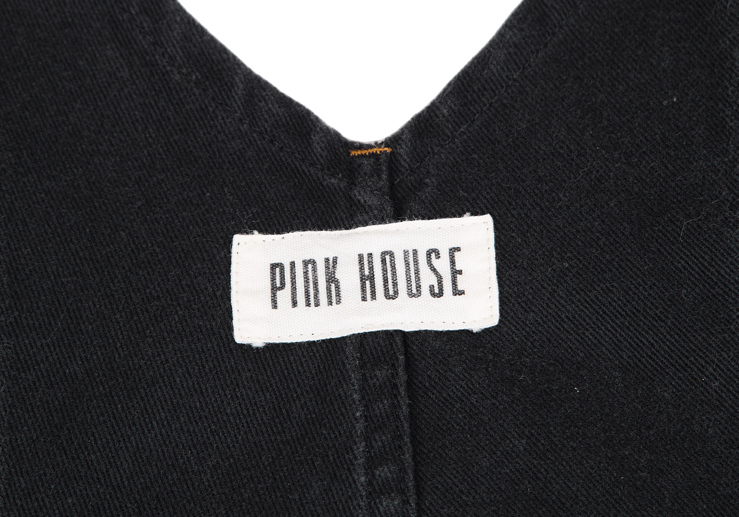 ピンクハウスPINK HOUSE コットンジャンパースカート 墨黒M