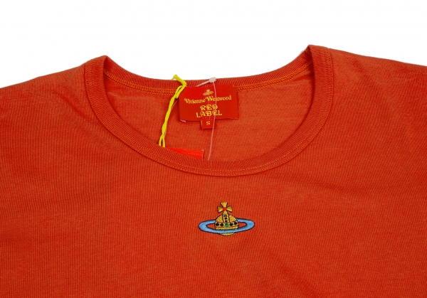 Vivienne Westwood Red Label Orb Embroidery T-shirt Orange S | PLAYFUL