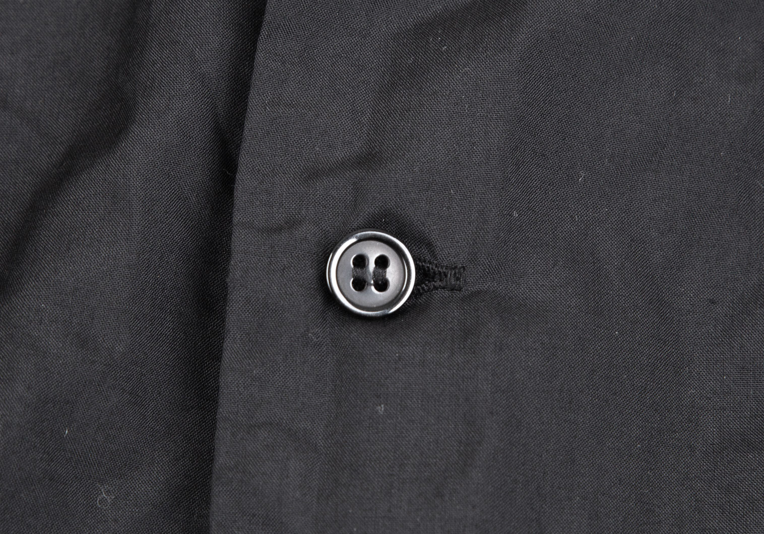ブラックコムデギャルソンBLACK COMME des GARCONS ワイドスリーブラウンドカラーシャツ 黒S