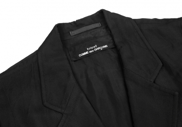 tricot COMME des GARCONS Vest Layered Short Sleeve Jacket Black 