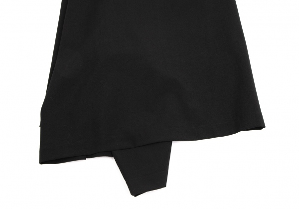 Ann Demeulemeester black flared shorts resembling a short skirt