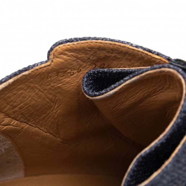 ODETTE E ODILE UNITED ARROWS Belted Tweed Heel Boots Grey US 7.5 