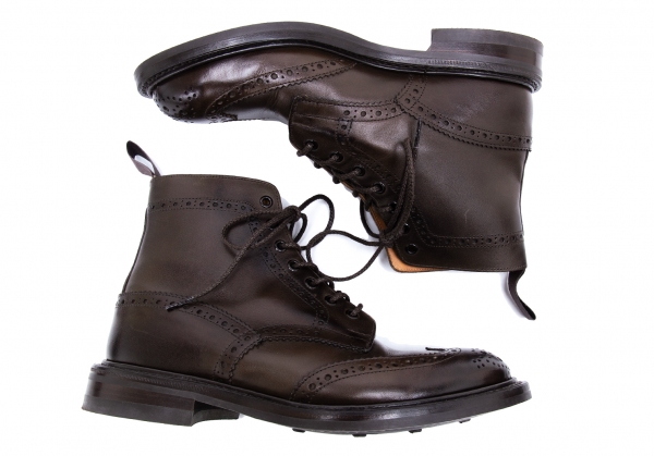 Tricker's MALTON Leather Boots Brown 8 | PLAYFUL