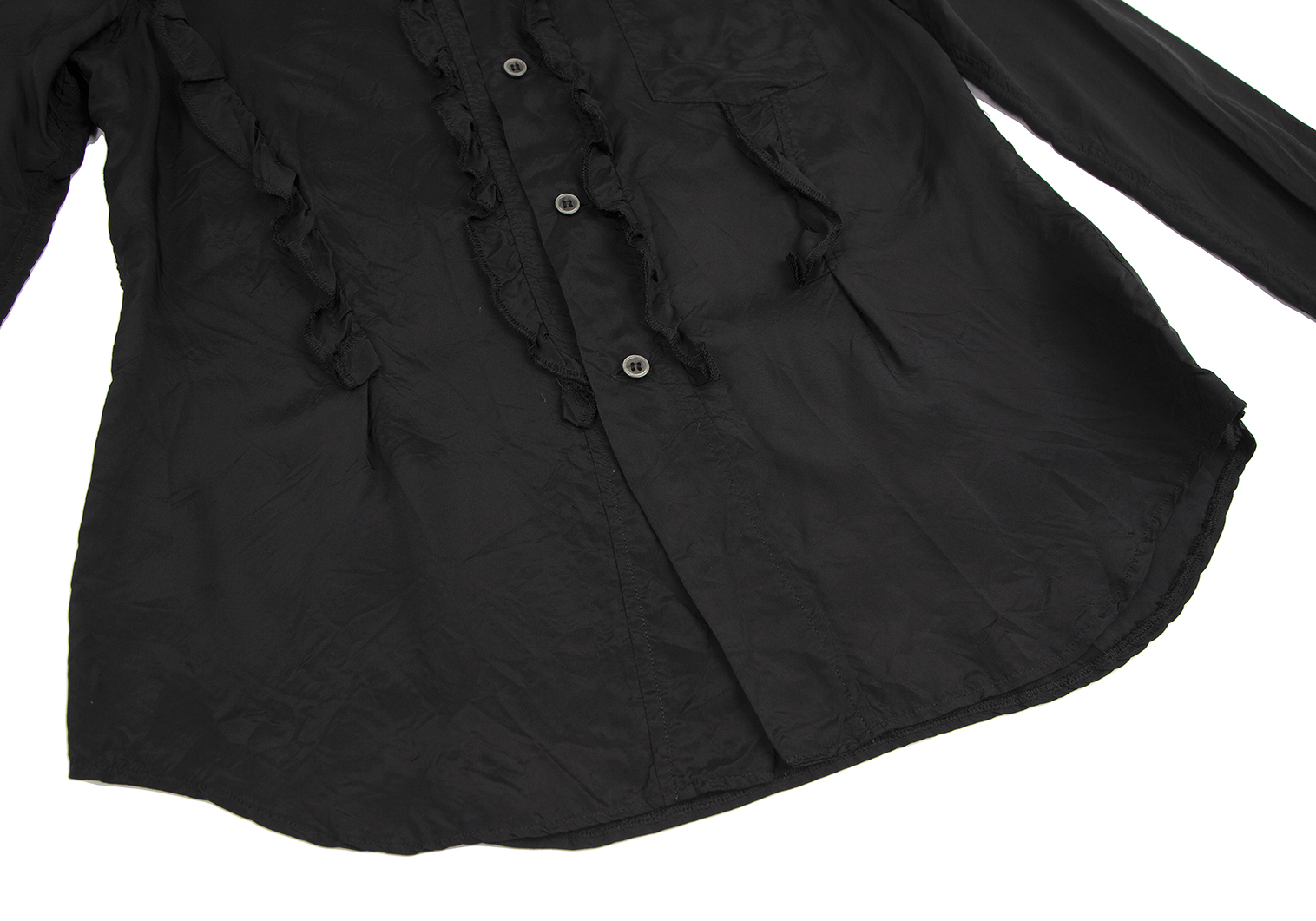 定価59400円コムデギャルソン シャツ 特殊襟シャツ ブラック