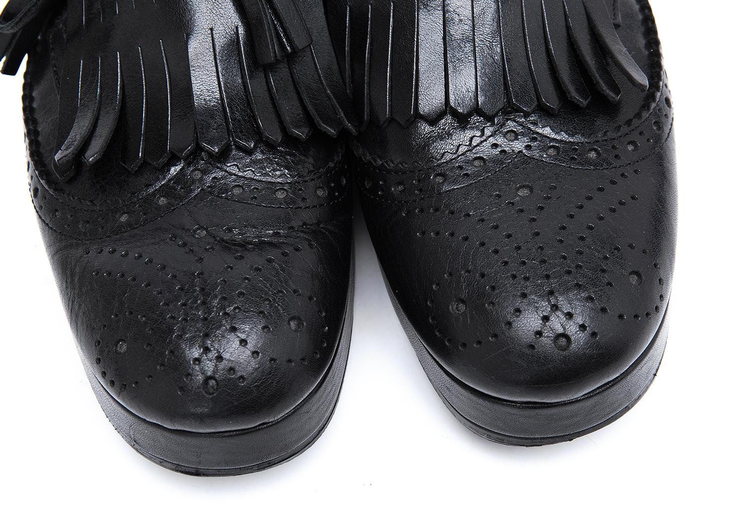 トリコ・コムデギャルソン 革靴タッセル (シルバー) 美品 23.0